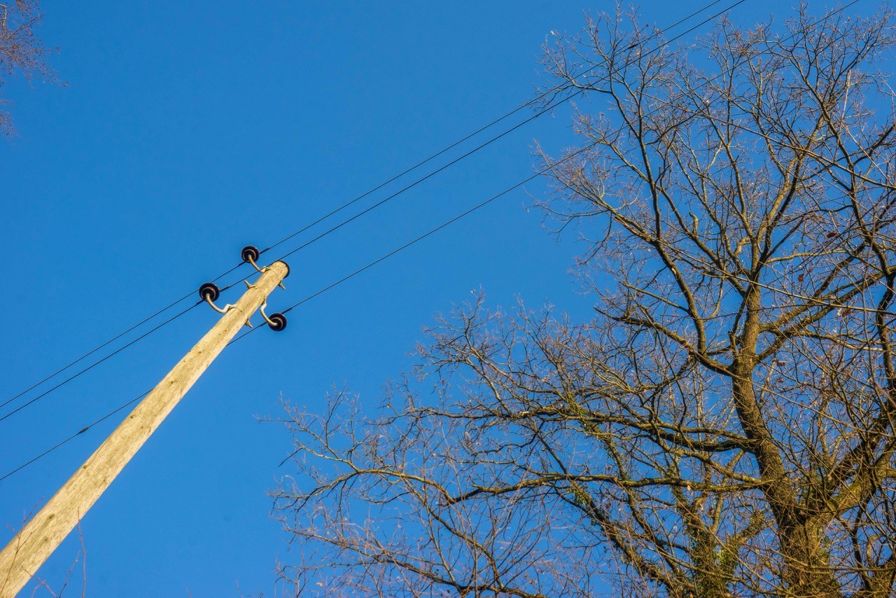 Strommast Freileitung Wilen - Niederneunforn