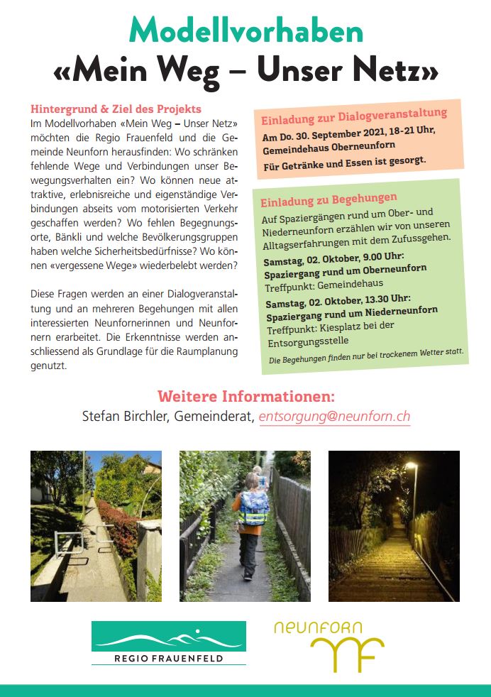 Flugblatt Dialogveranstaltung 30.09.21, Mein Weg - unser Netz